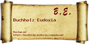 Buchholz Eudoxia névjegykártya